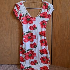 Wet Seal floral bodycon dress